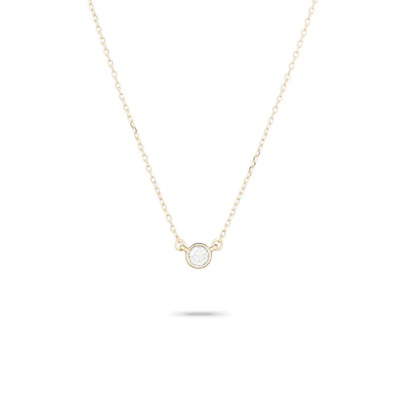 Single Diamond Necklace sold by Adina Reyter
