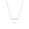 Pavé Bar Necklace in Sterling Silver sold by Adina Reyter