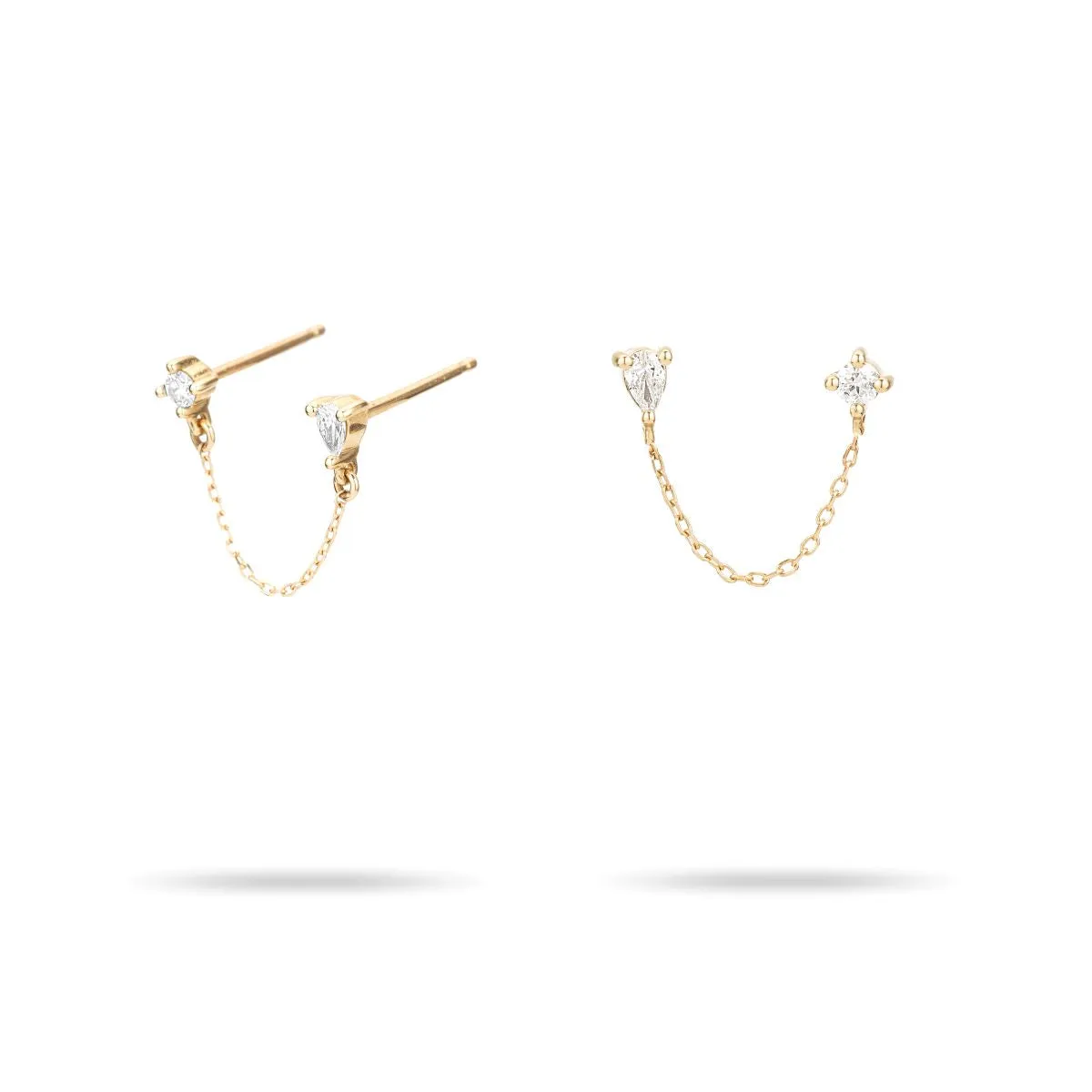 Pear Diamond Chain Posts sold by Adina Reyter product image thumbnail 3