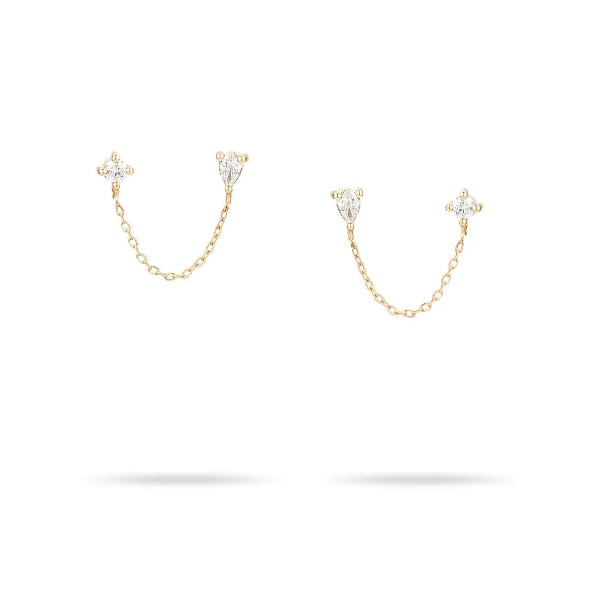 Pear Diamond Chain Posts sold by Adina Reyter