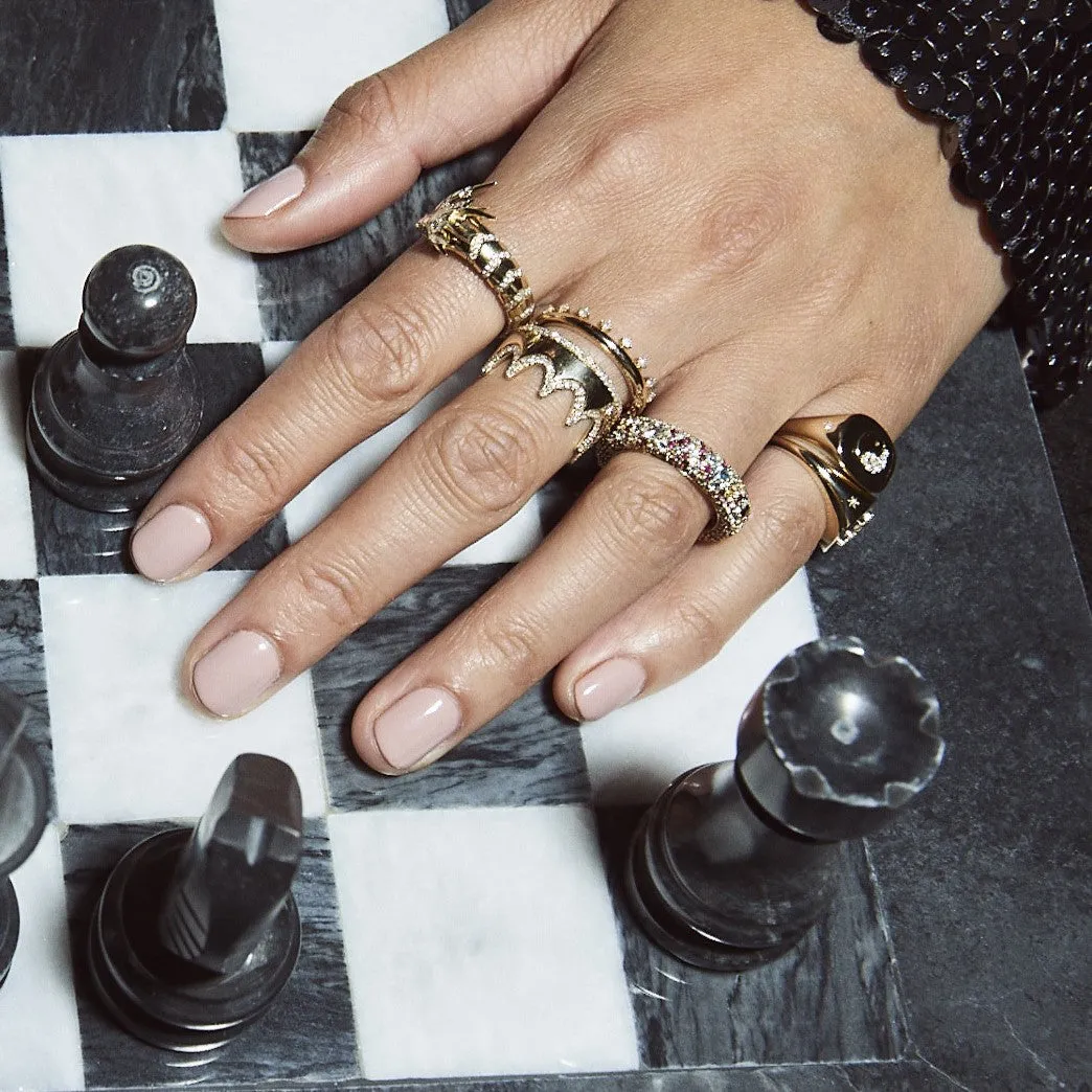 Pavé Crown Eternity Ring sold by Adina Reyter product image thumbnail 2