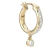 Pavé Diamond Drop Huggie Hoops sold by Adina Reyter