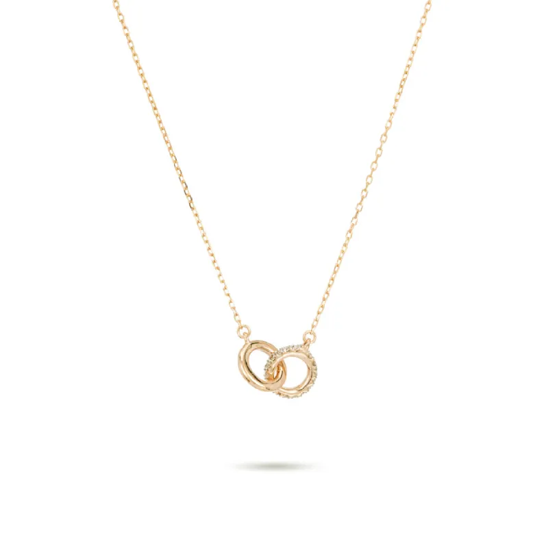 Pavé Interlocking Loop Necklace sold by Adina Reyter
