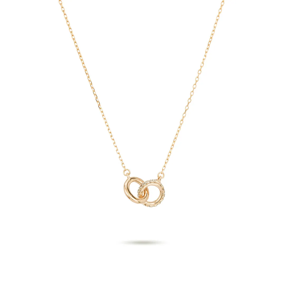 Pavé Interlocking Loop Necklace sold by Adina Reyter