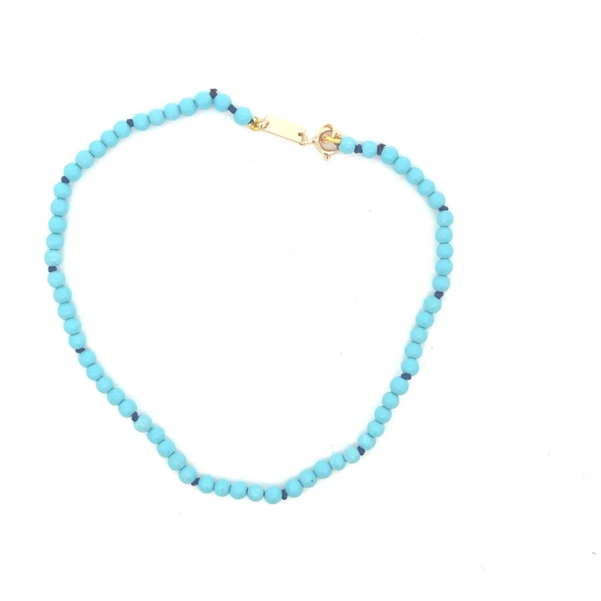 One of a Kind Turquoise Bead Anklet sold by Adina Reyter