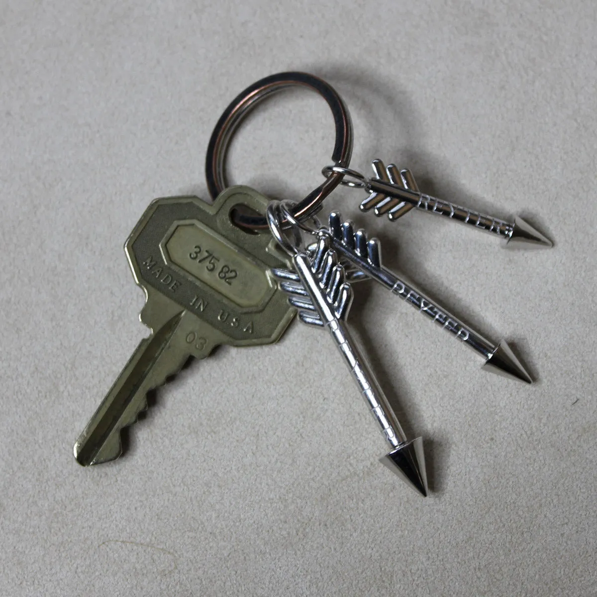 One of a Kind Small Arrow Key Charm in Sterling Silver sold by Adina Reyter product image thumbnail 2