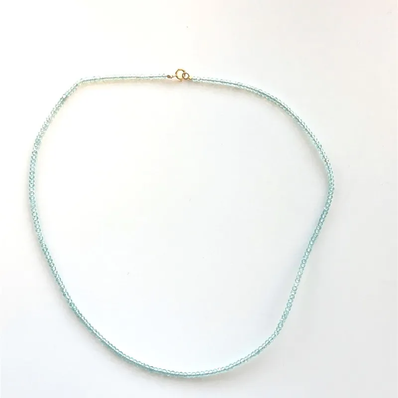 One of a Kind Sky Blue Apatite Gemstone Necklace sold by Adina Reyter