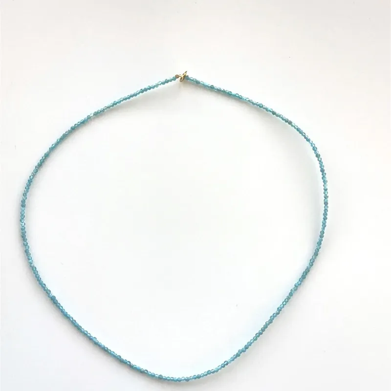 One of a Kind Neon Apatite Gemstone Necklace made by Adina Reyter