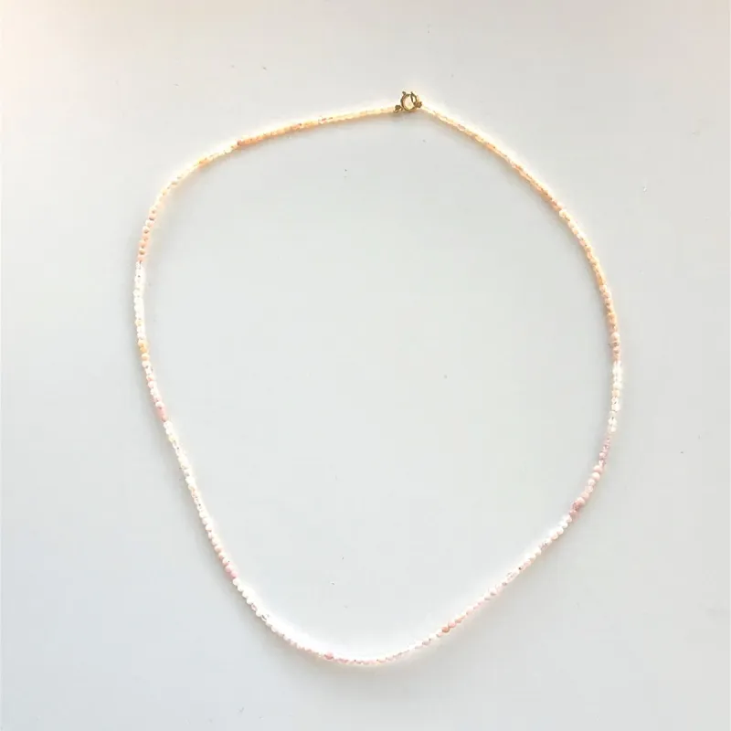 One of a Kind Pink Opal Gemstone Necklace sold by Adina Reyter