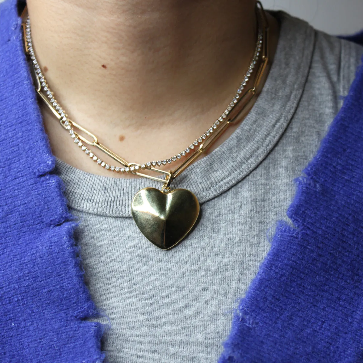 One of a Kind Long Oval Link Necklace sold by Adina Reyter product image thumbnail 2