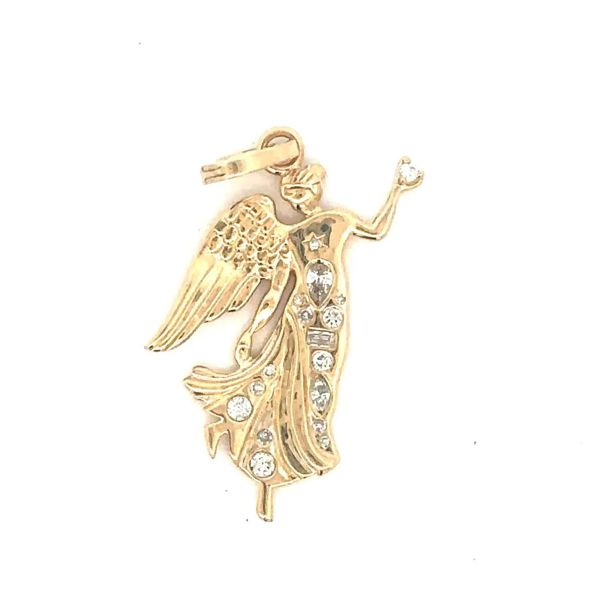 One of a Kind Mixed Diamond Virgo Zodiac Hinged Charm sold by Adina Reyter