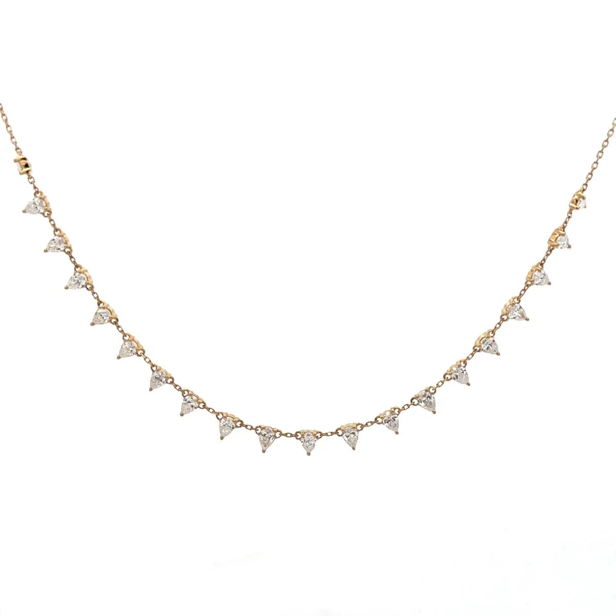 One of a Kind Pear Lab Grown Diamond Drop Necklace sold by Adina Reyter