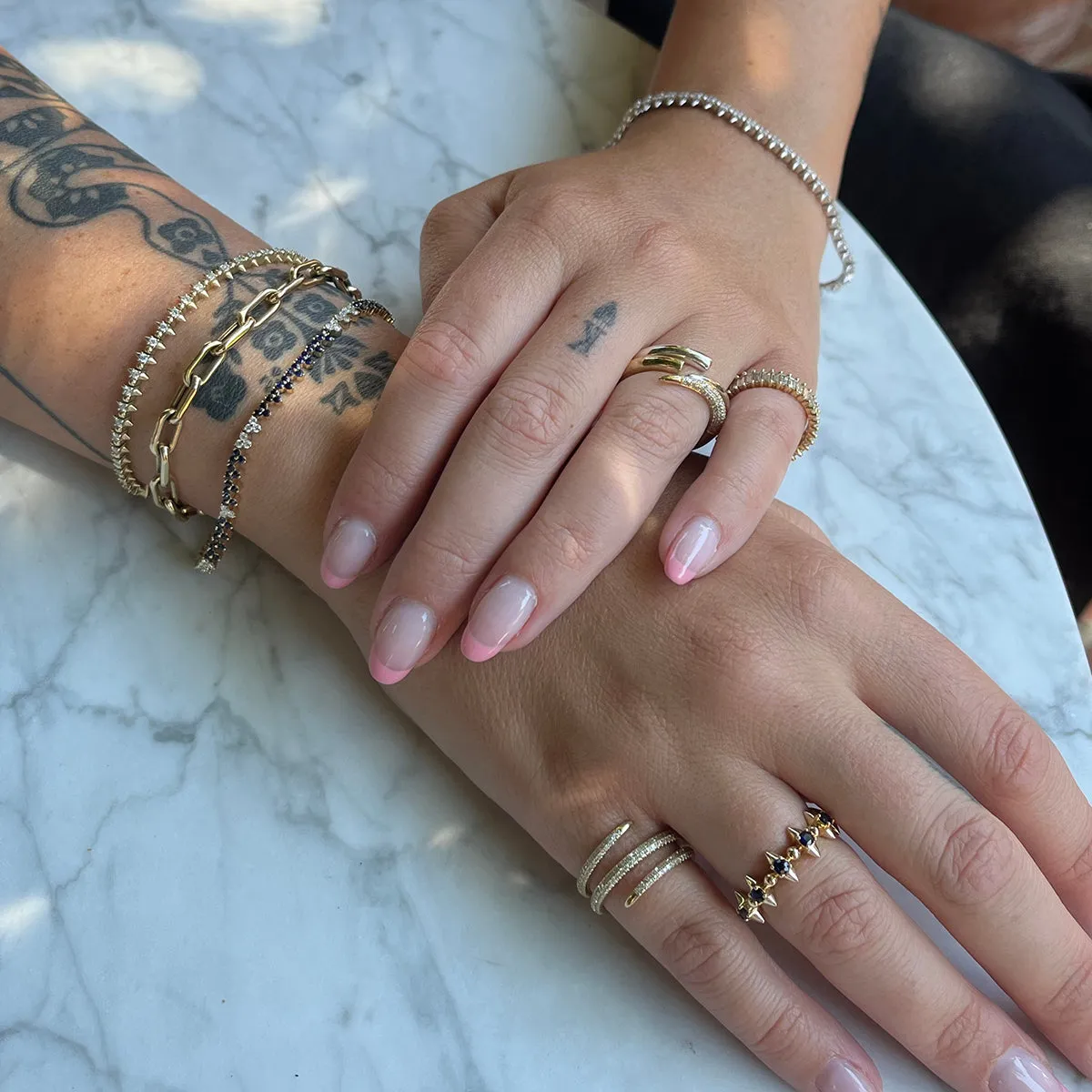 One of a Kind Pave Triple Thorn Wrap Ring Size 6 sold by Adina Reyter product image thumbnail 2