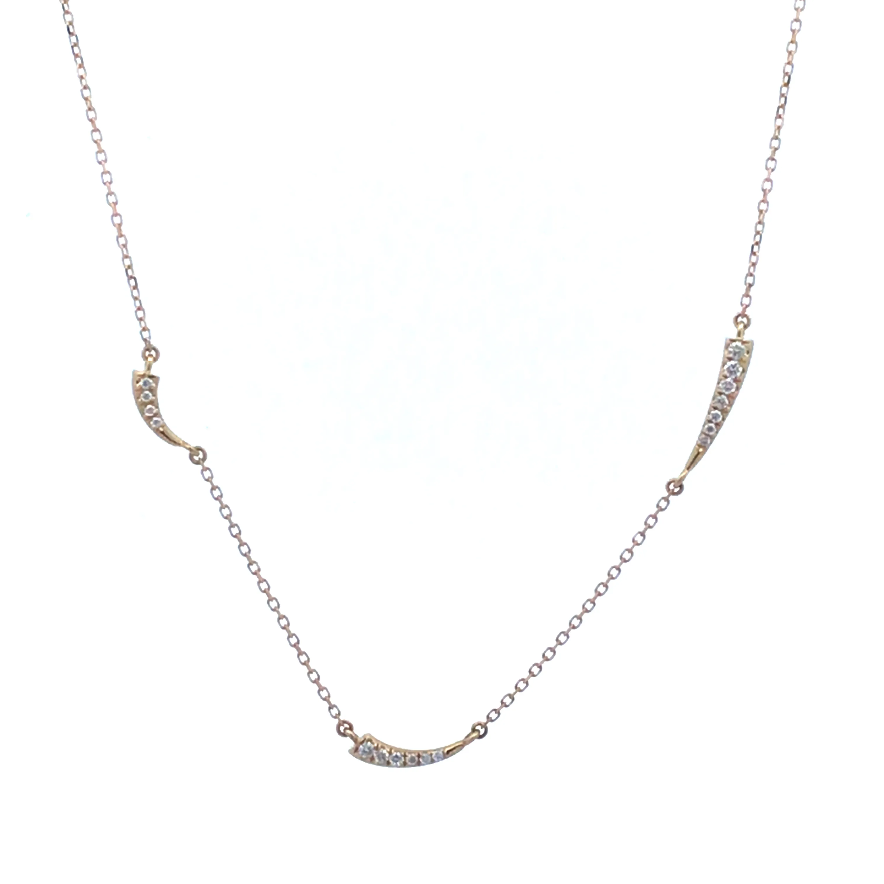 One of a Kind Pave Thorn Station Necklace sold by Adina Reyter