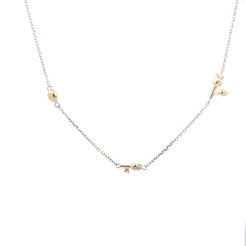 One of a Kind Rosebud Station Necklace sold by Adina Reyter