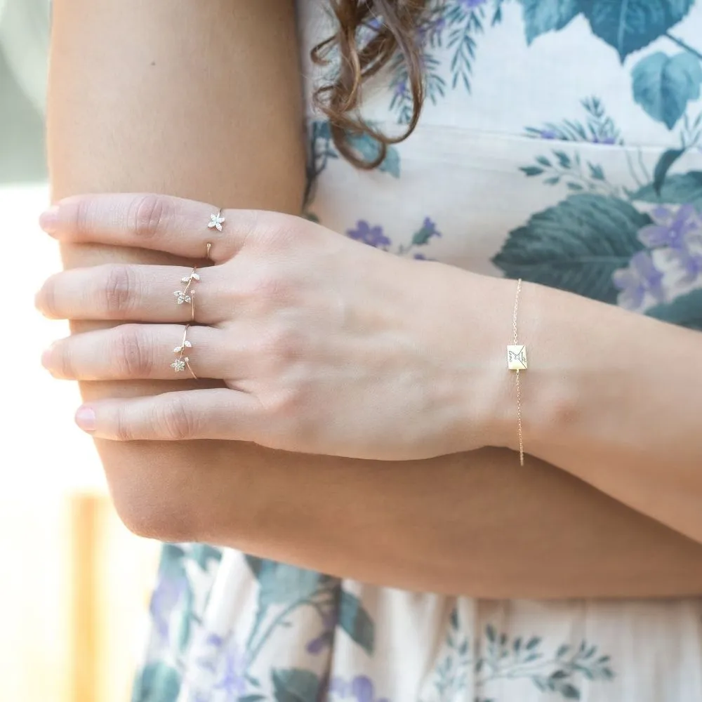 Paris Diamond Envelope Bracelet sold by Adina Reyter product image thumbnail 2