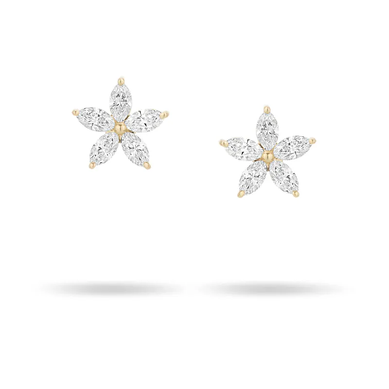 Paris Diamond Flower Posts sold by Adina Reyter