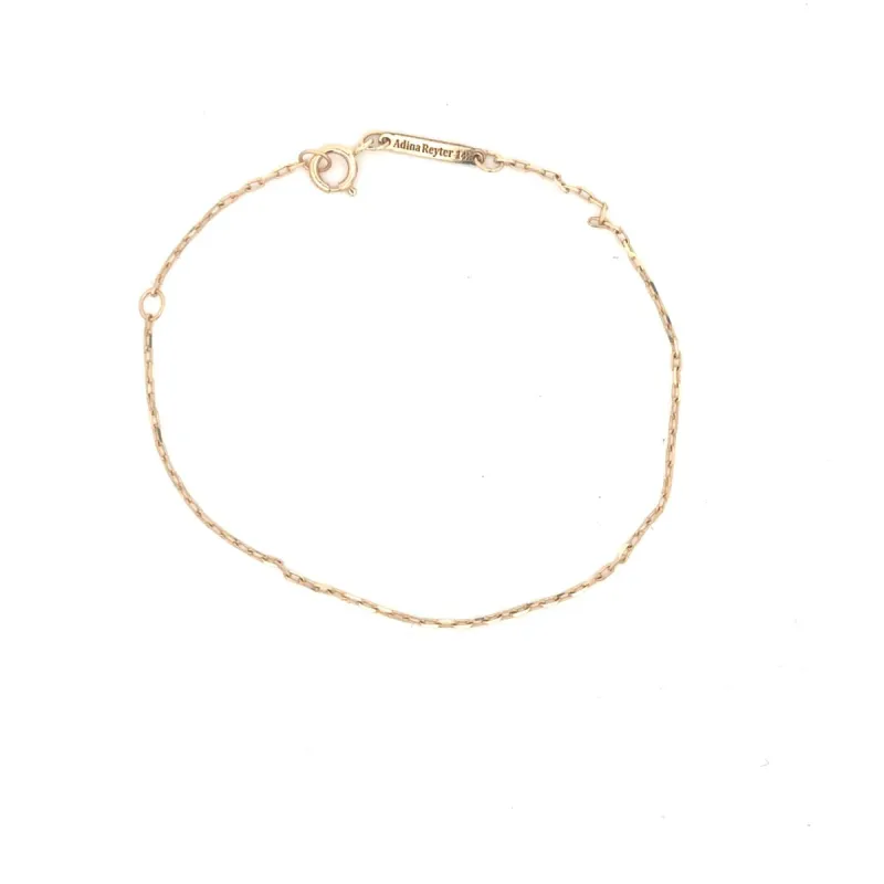 One of a Kind Diamond Cut Cable Chain Bracelet sold by Adina Reyter