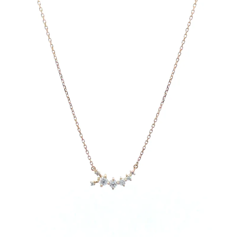 One of a Kind Large Diamond Caterpillar Necklace sold by Adina Reyter