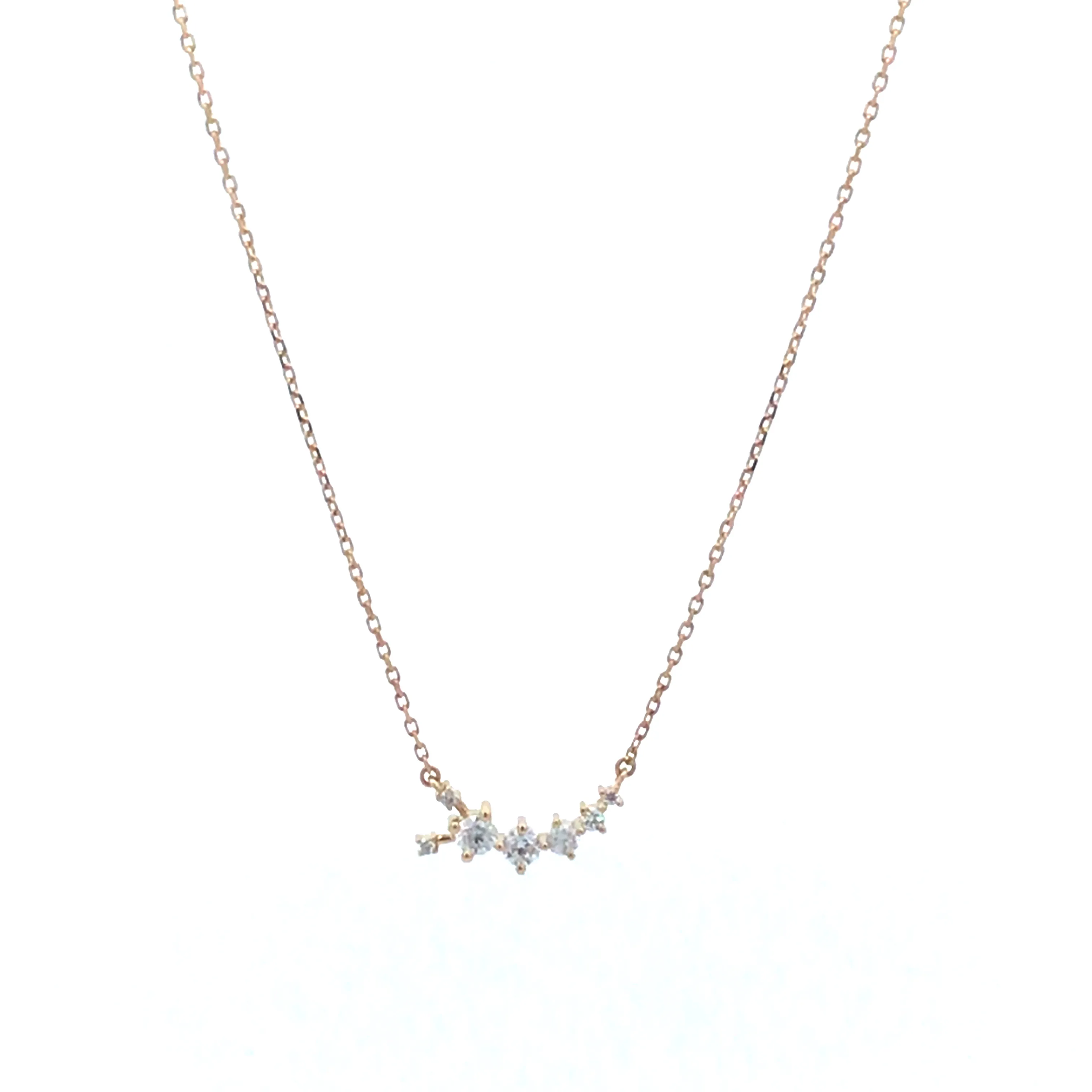 One of a Kind Large Diamond Caterpillar Necklace sold by Adina Reyter