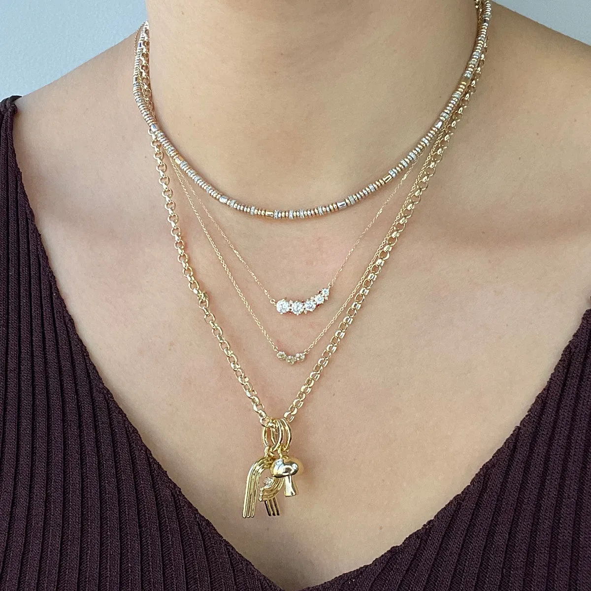 One of a Kind Full Mini Bead Necklace sold by Adina Reyter product image thumbnail 2