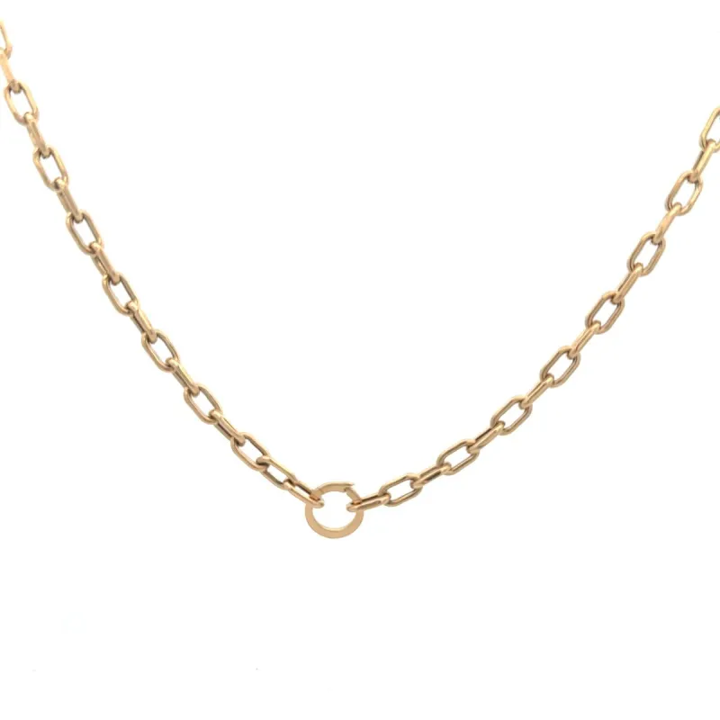 One of a Kind 4mm Italian Chain + Charm Clip Necklace sold by Adina Reyter