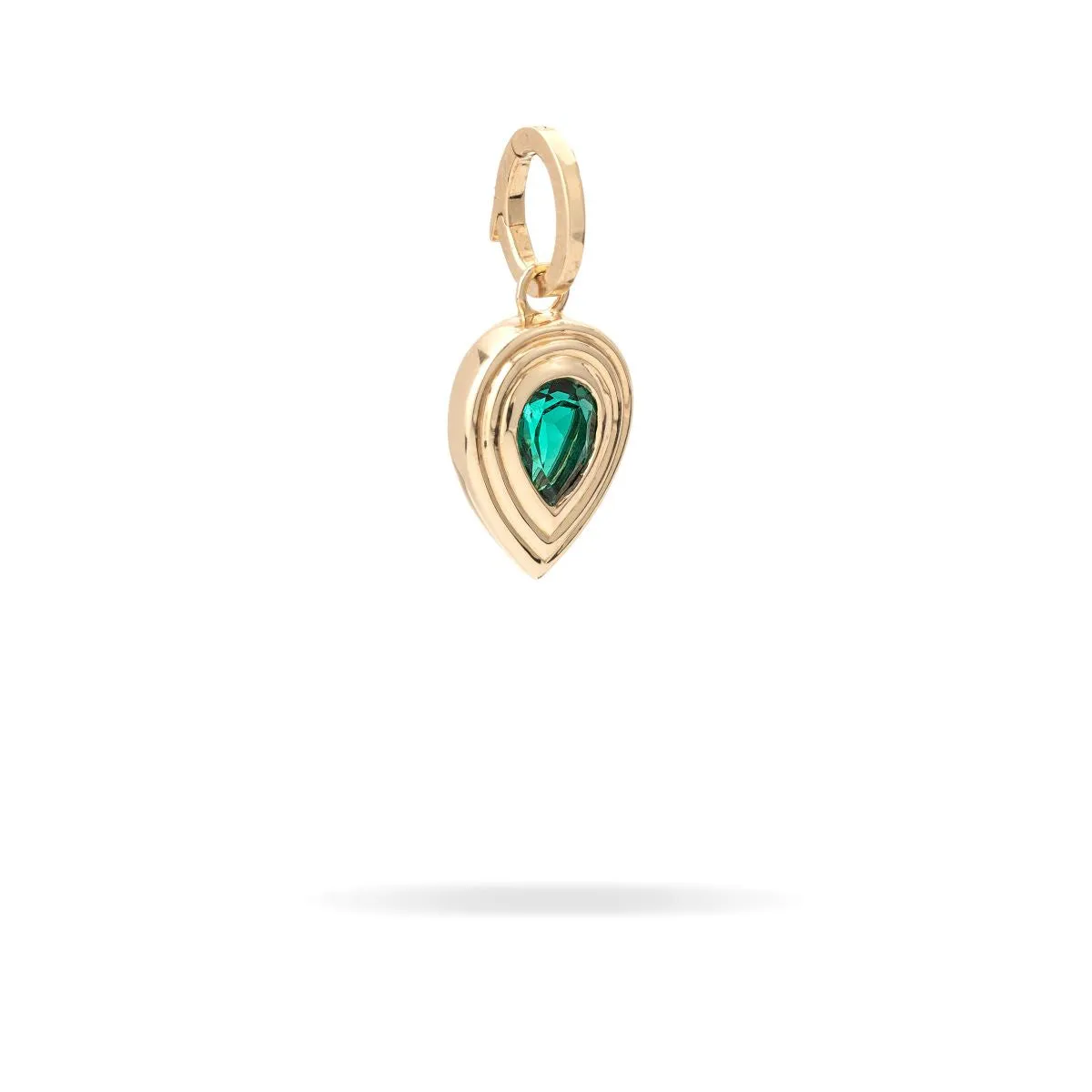 Groovy Pear Emerald Hinged Charm - Lab Grown sold by Adina Reyter product image thumbnail 3