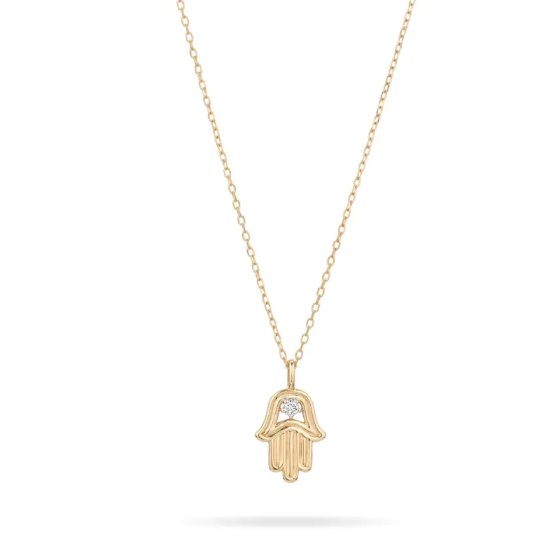 Groovy Hamsa Necklace sold by Adina Reyter