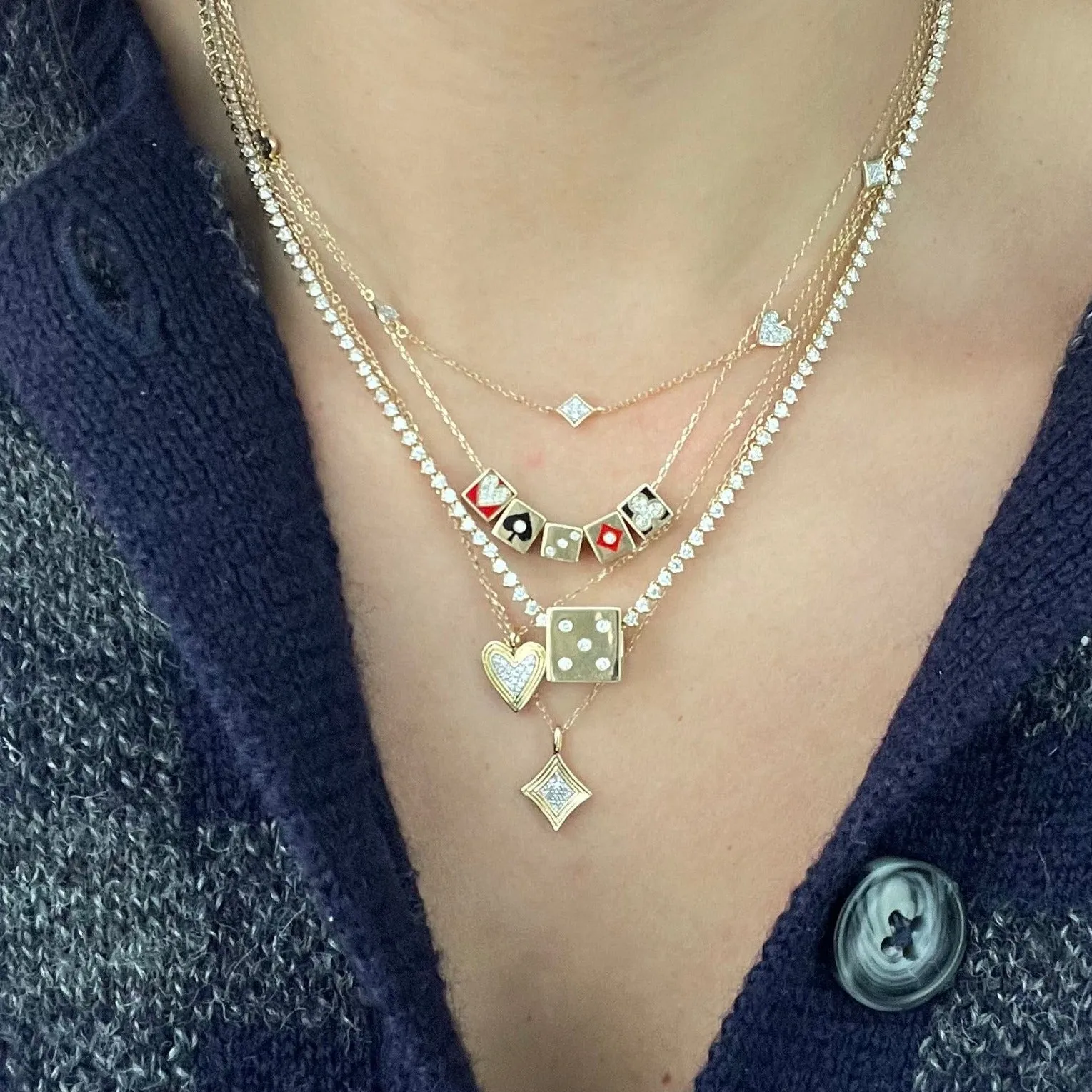 Make Your Move Pavé Diamond Necklace sold by Adina Reyter product image thumbnail 2