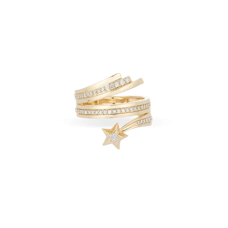 Large Pavé Shooting Star Ring sold by Adina Reyter
