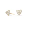 Diamond Puffy Heart Posts sold by Adina Reyter