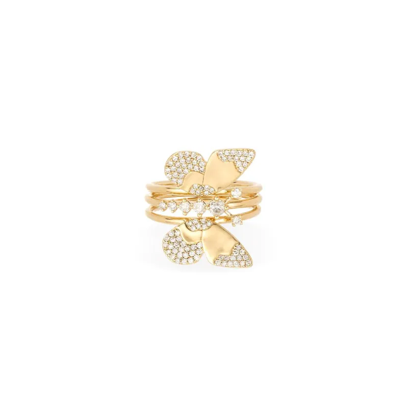 Enchanted Large Diamond Butterfly Ring sold by Adina Reyter