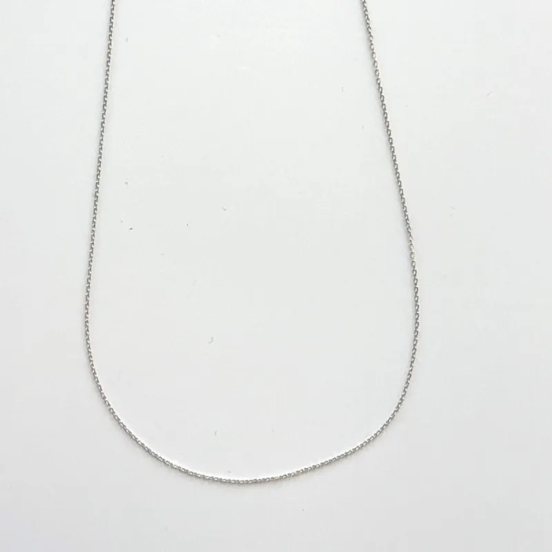 14k White Gold Signature Cable Chain sold by Adina Reyter