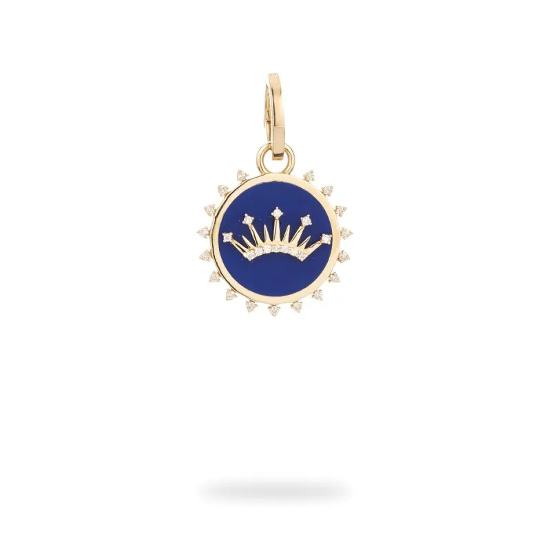 Ceramic + Diamond Crown Hinged Charm sold by Adina Reyter