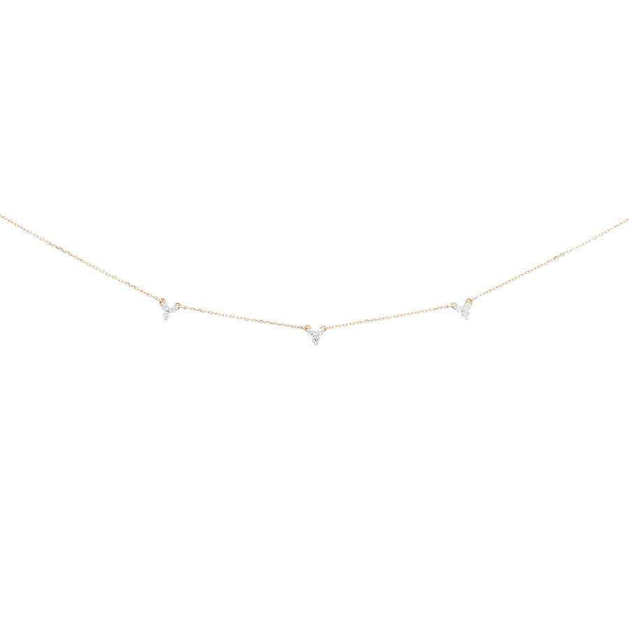 3 Cluster Chain Necklace sold by Adina Reyter product image thumbnail 3