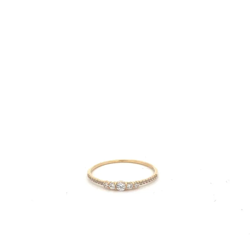 One of a Kind Round Diamond Stacking Ring Size 7 sold by Adina Reyter