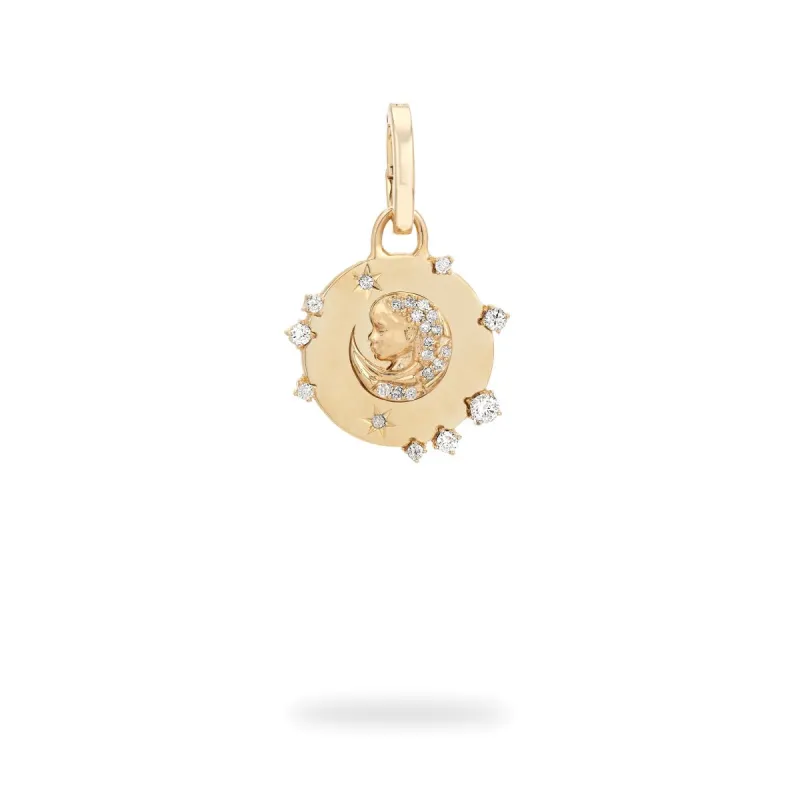 Zodiac Diamond  Virgo Hinged Charm sold by Adina Reyter