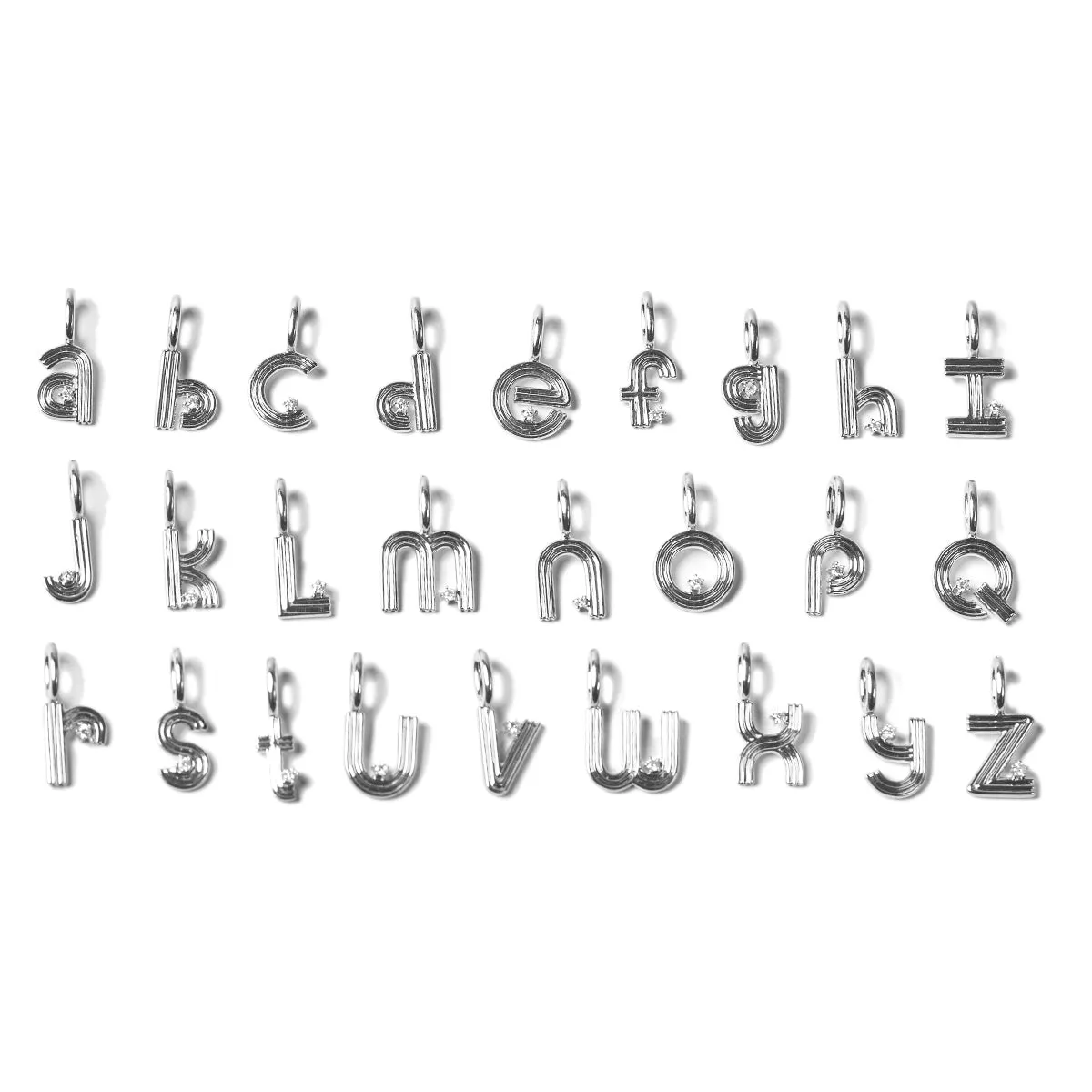 Valentine's Day Necklace - One Initial in Sterling Silver sold by Adina Reyter product image thumbnail 2