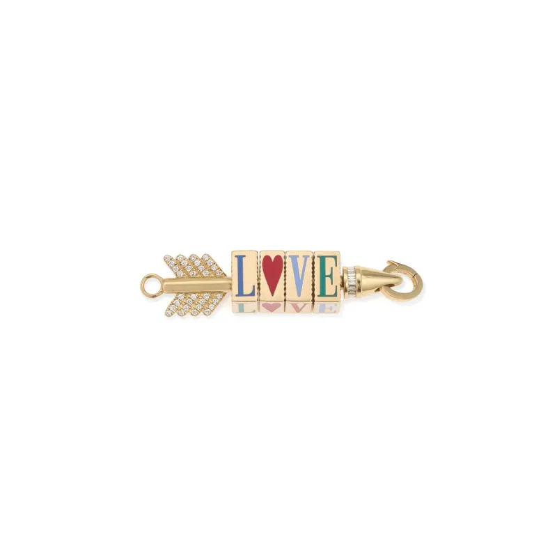 LOVE Big Bead Diamond Arrow Charm sold by Adina Reyter