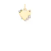 Diamond Heart Dog Tag Hinged Charm - Lab Grown sold by Adina Reyter