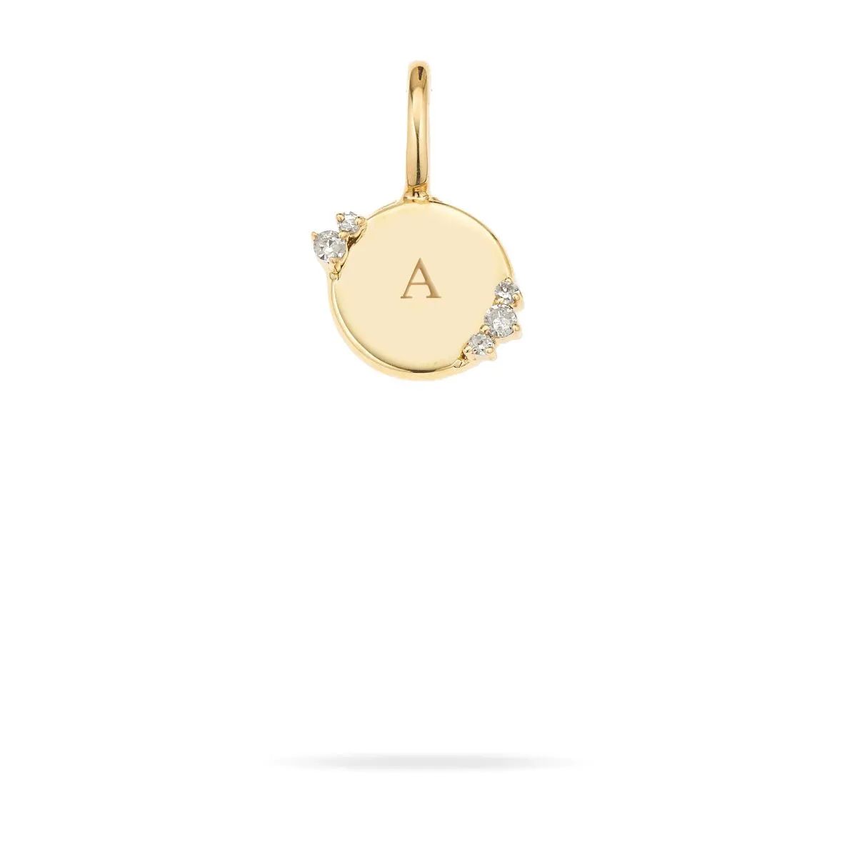 Diamond Round Dog Tag Mini Bead Charm sold by Adina Reyter product image thumbnail 2