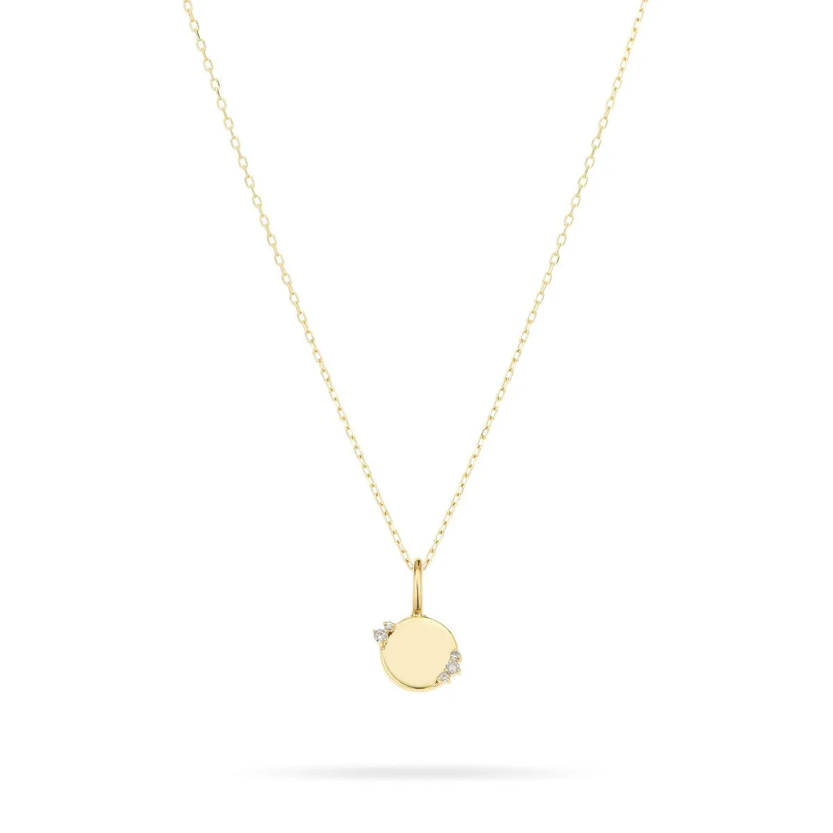 Diamond Round Dog Tag Mini Bead Charm sold by Adina Reyter product image thumbnail 4