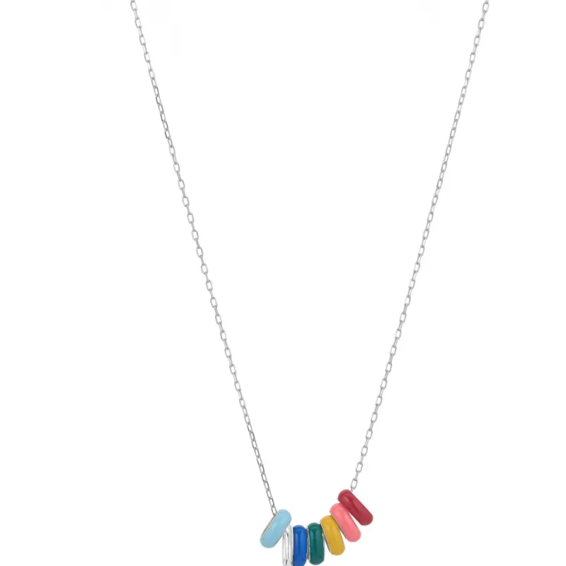 Love Necklace Preset For Mini Bead Charm in Sterling Silver sold by Adina Reyter