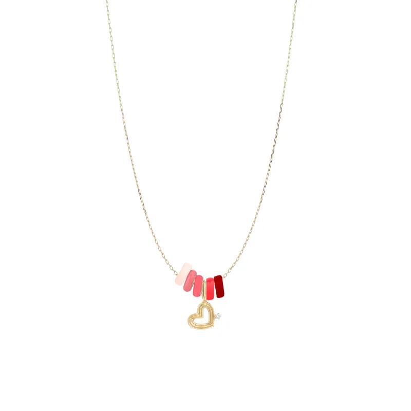 YSE Beauty Mother's Day Enamel Mini Bead Necklace made by Adina Reyter