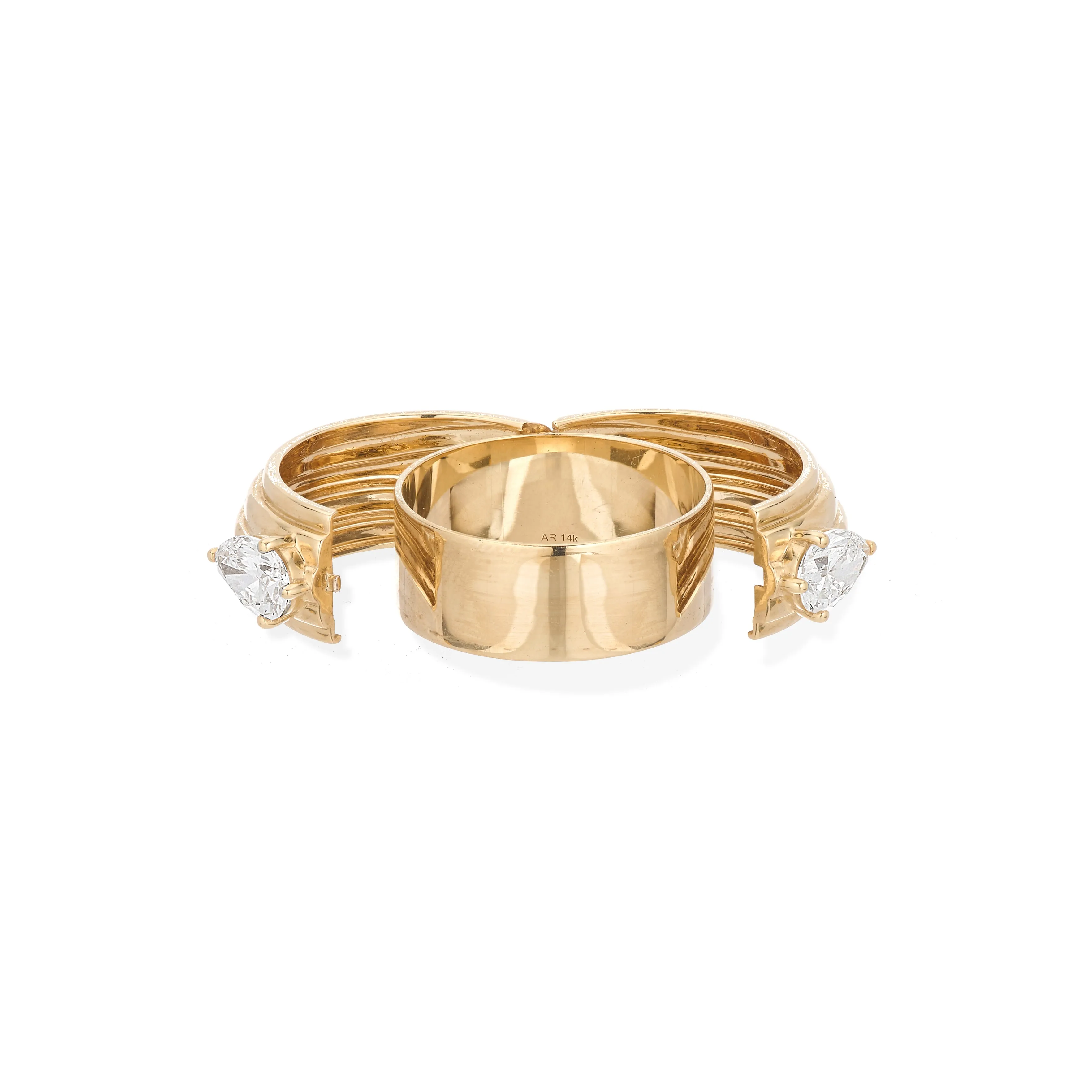 Groovy Diamond Hidden Message Ring - Lab Grown sold by Adina Reyter product image thumbnail 3