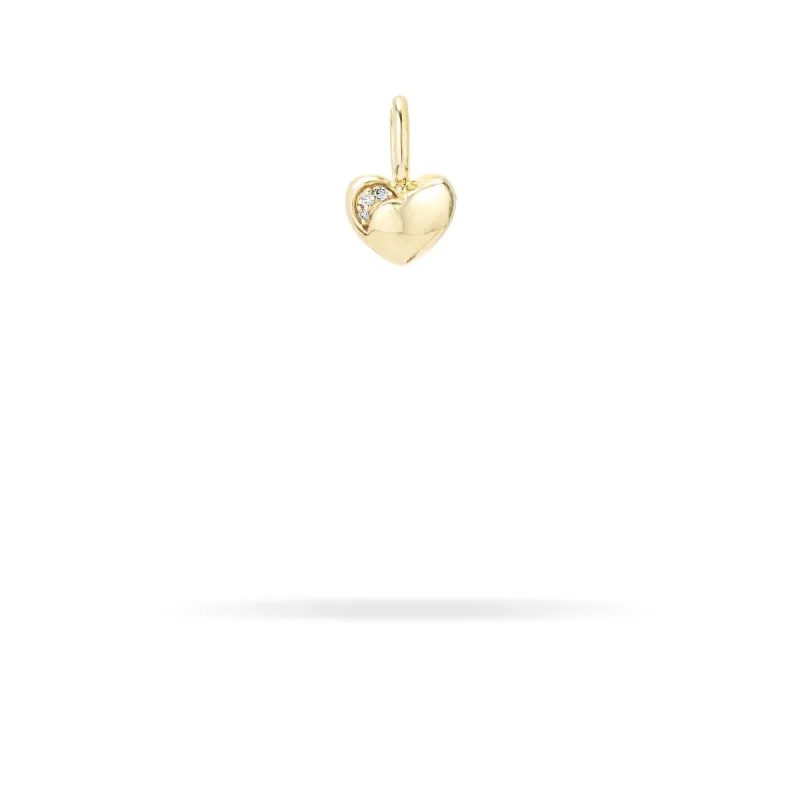 Diamond Puffy Heart Mini Charm sold by Adina Reyter