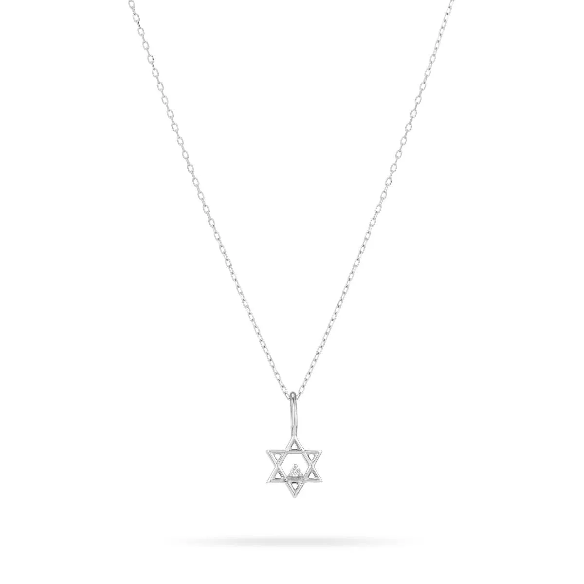 Diamond Star of David Mini Charm in Sterling Silver sold by Adina Reyter product image thumbnail 3