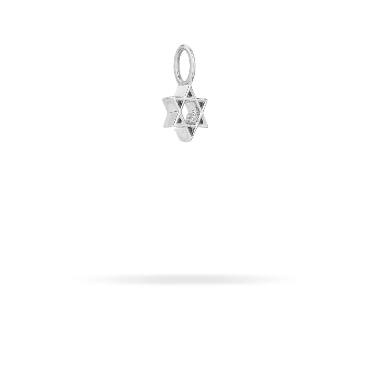 Diamond Star of David Mini Charm in Sterling Silver sold by Adina Reyter product image thumbnail 4