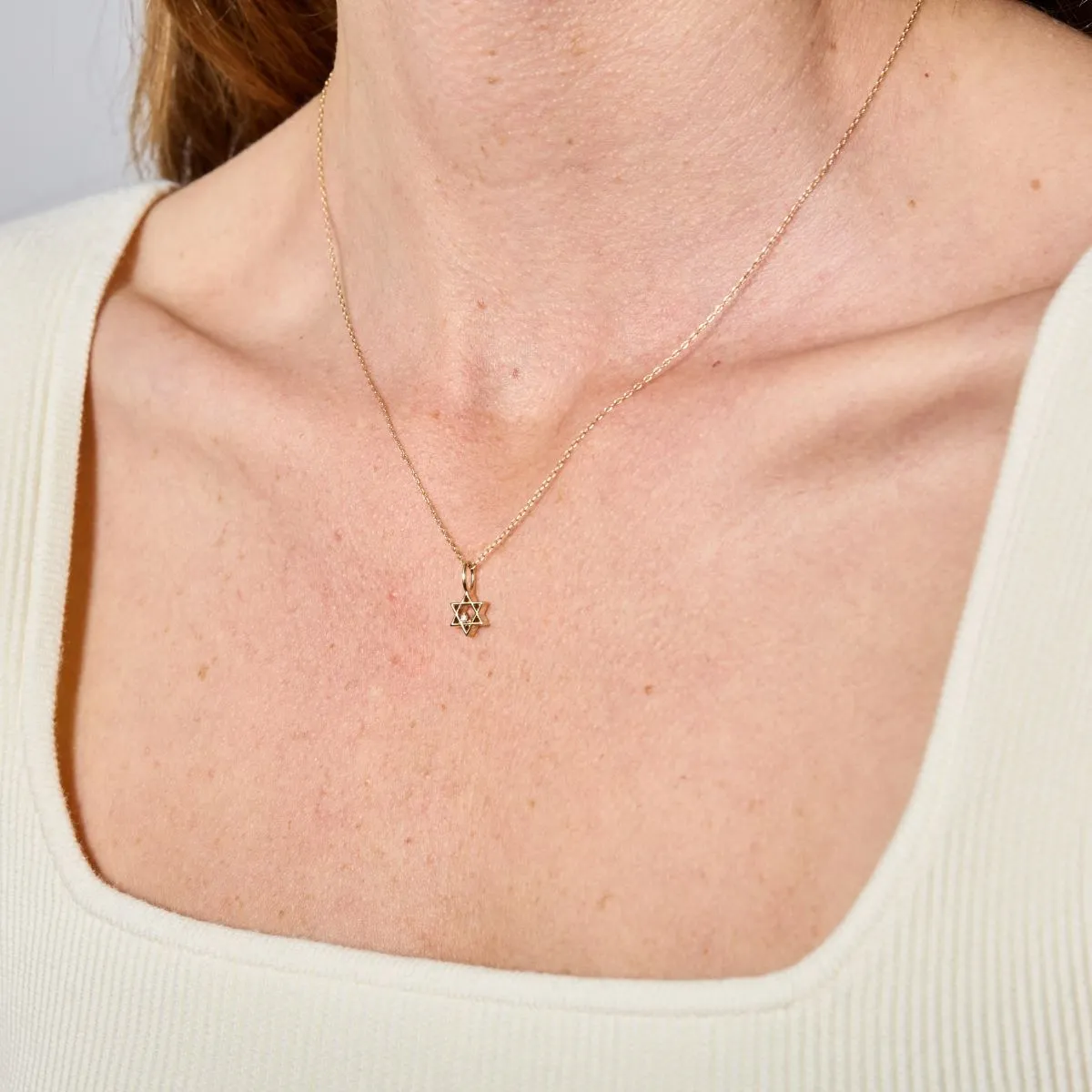 Diamond Star of David Mini Charm sold by Adina Reyter product image thumbnail 2