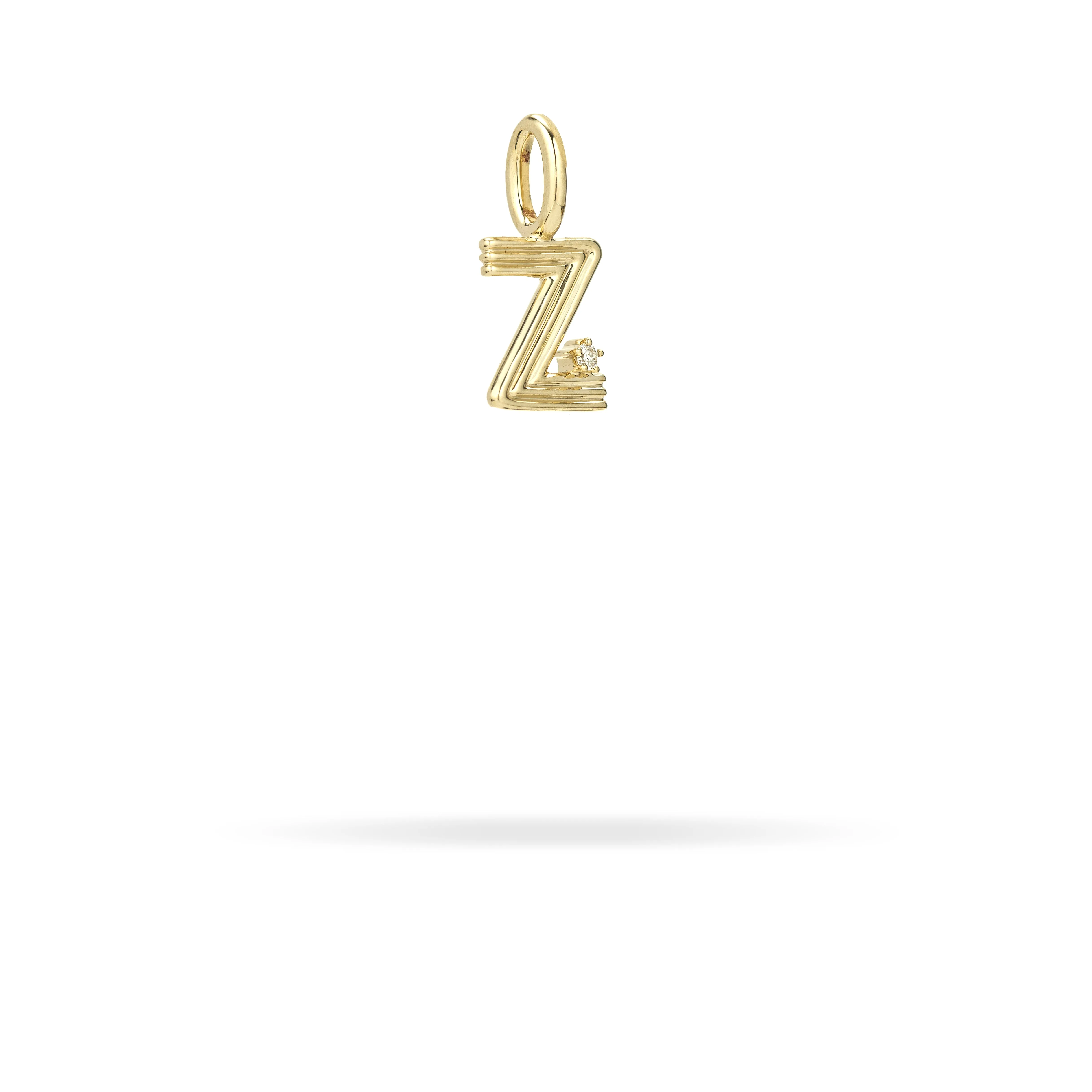 Groovy Diamond Initial Mini Charm Z sold by Adina Reyter product image thumbnail 2